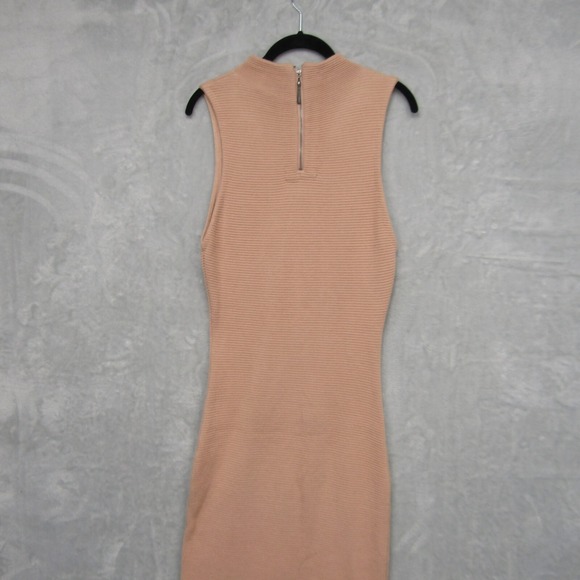 Alice + Olivia Sweater Dress Large Hana Womens Sleeveless Mock Neck Midi Pink - Picture 11 of 15